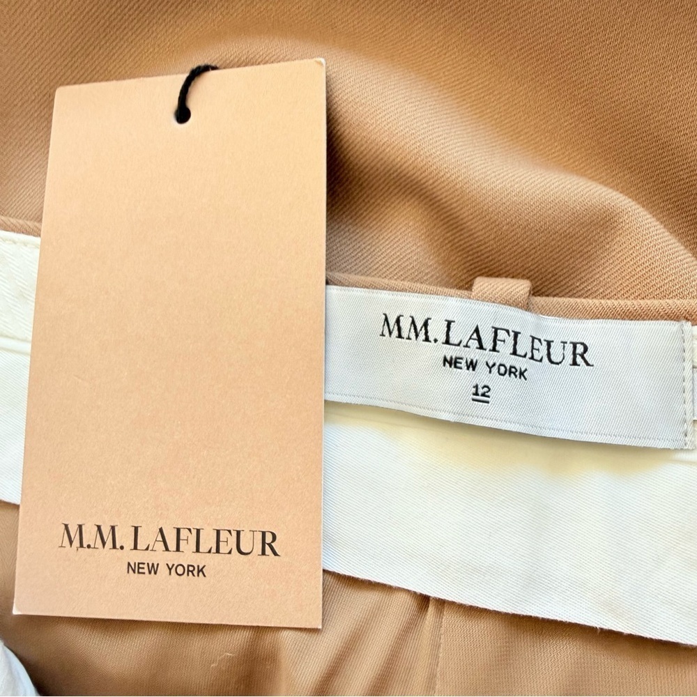 New MM Lafleur The Mejia Pant Italian Wool Twill Camel Tan Business Casual NWT - Picture 12 of 13